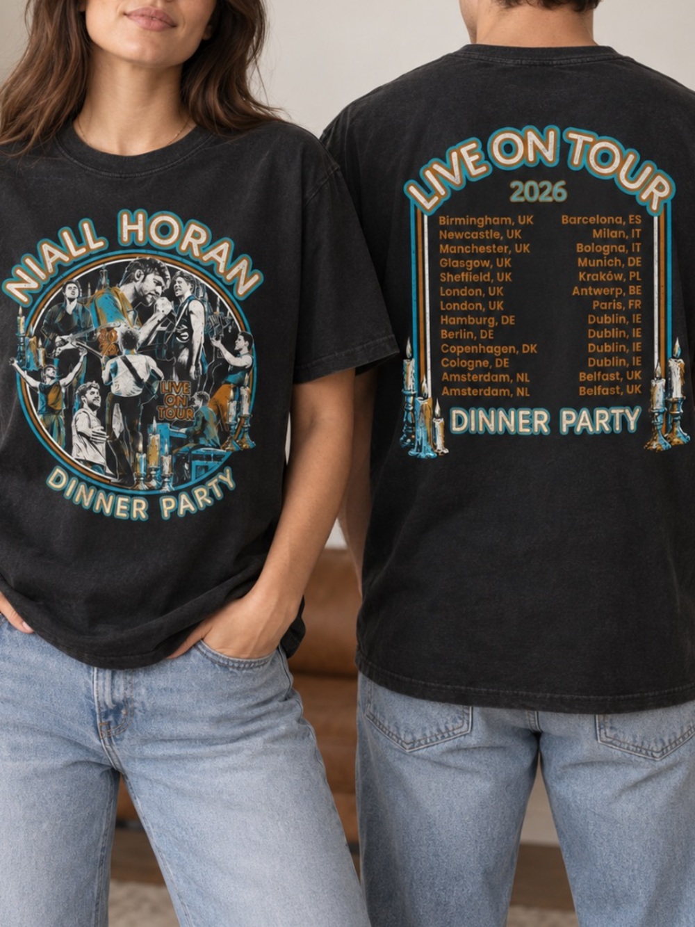 Niall Horan Dinner Party Live On Tour 2026 Shirt Pepper